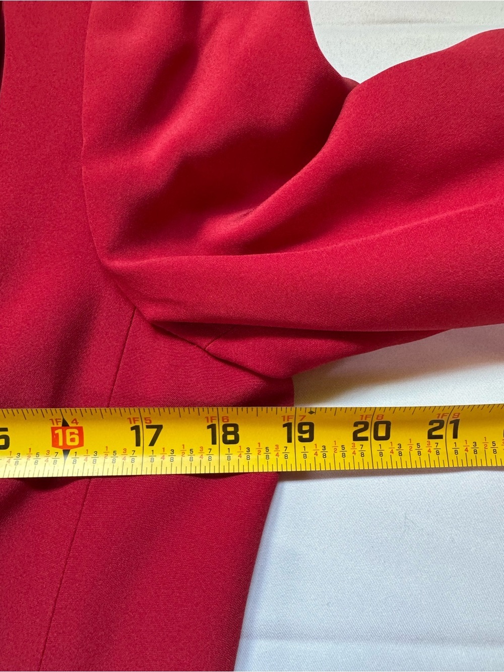 Armani Collezioni Women's Red Tailored Button Blazer Jacket Size 8 Silk Office - Picture 10 of 13